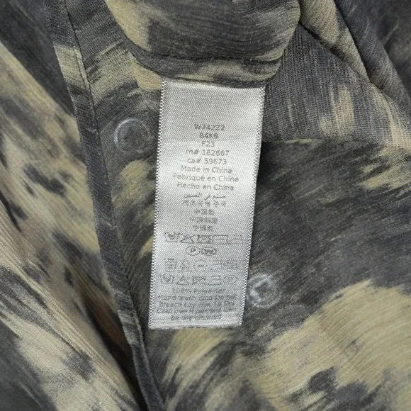 John Varvatos Shirt Mens Small Sheer Abstract Floral Lightweight Modal - Picture 5 of 9